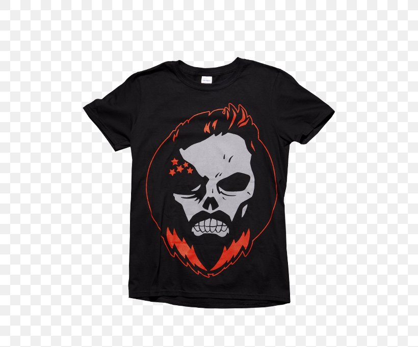 T-shirt Sleeve Skull Font, PNG, 500x682px, Tshirt, Black, Black M, Brand, Neck Download Free