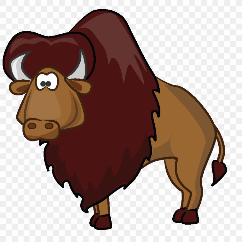 American Bison Cartoon Clip Art, PNG, 850x850px, American Bison, Art, Bison, Bull, Cartoon Download Free