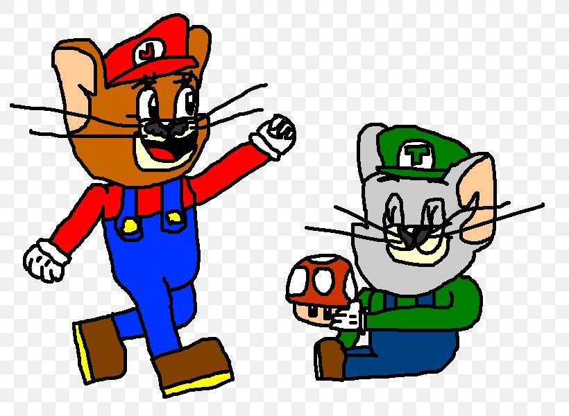 Mario Bros. Nibbles Tom Cat Jerry Mouse, PNG, 800x600px, Mario Bros, Area, Artwork, Butch Cat, Cartoon Download Free