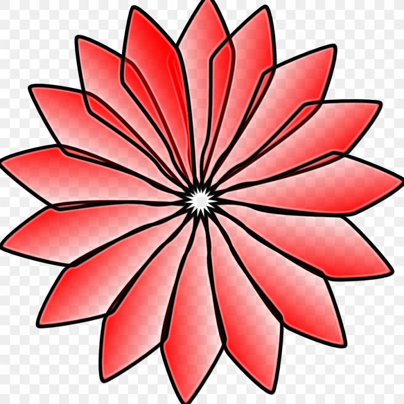 Petal Symmetry Cut Flowers Pattern Leaf, PNG, 999x999px, Watercolor, Cut Flowers, Floral Design, Flower, Herbaceous Plant Download Free