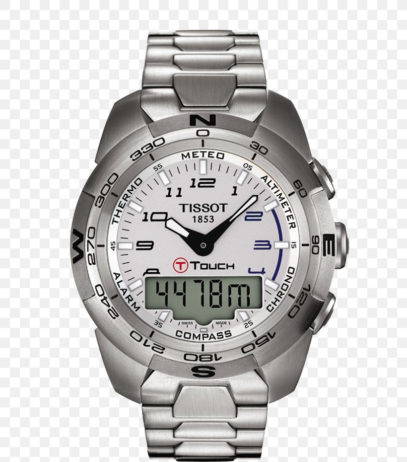 Tissot T-Touch II Titanium Watch Buckle Swiss Made, PNG, 750x930px, Tissot, Antimagnetic Watch, Brand, Buckle, Chronograph Download Free