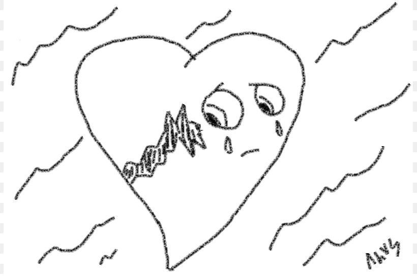 Broken Heart Drawing Pencil Clip Art, PNG, 805x550px, Watercolor, Cartoon, Flower, Frame, Heart Download Free