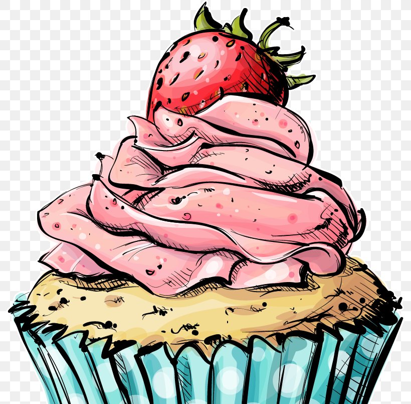 Cupcake Birthday Cake Bakery Muffin, PNG, 794x805px, Cupcake, Bakery, Birthday Cake, Buttercream, Cake Download Free