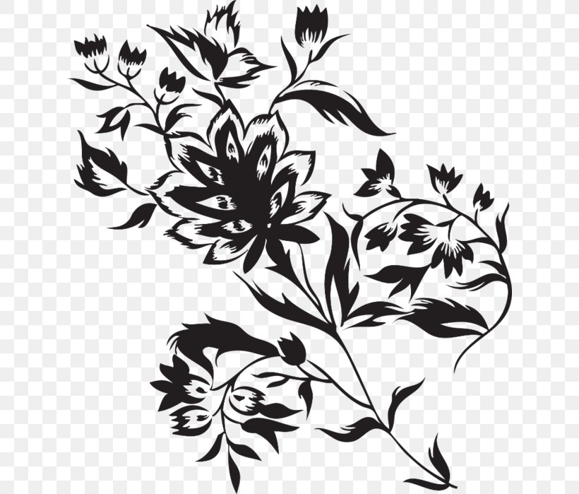 Flowering Plant Floral Design Twig, PNG, 630x699px, Black And White, Branch, Drawing, Flora, Floral Design Download Free