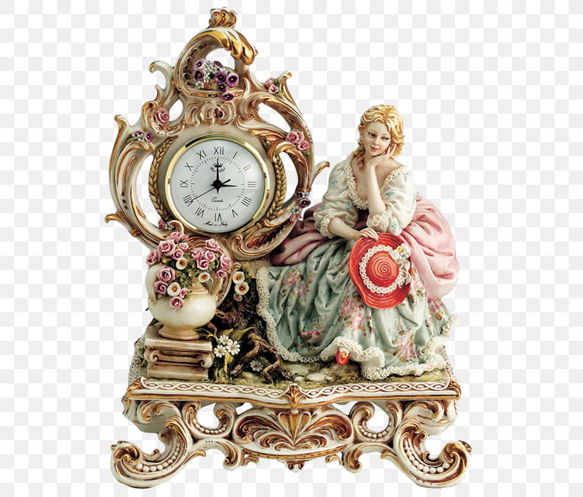 Antique Clock Porcelain Figurine, PNG, 600x700px, Antique, Art, Bathroom, Ceramic, Clock Download Free
