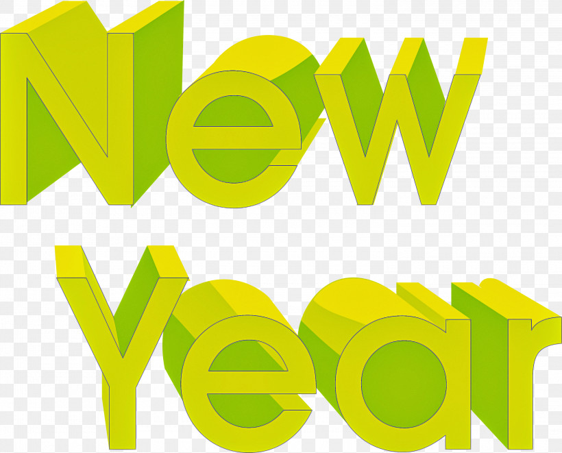 Happy New Year New Year, PNG, 3000x2421px, Happy New Year, Green, Line, Logo, New Year Download Free