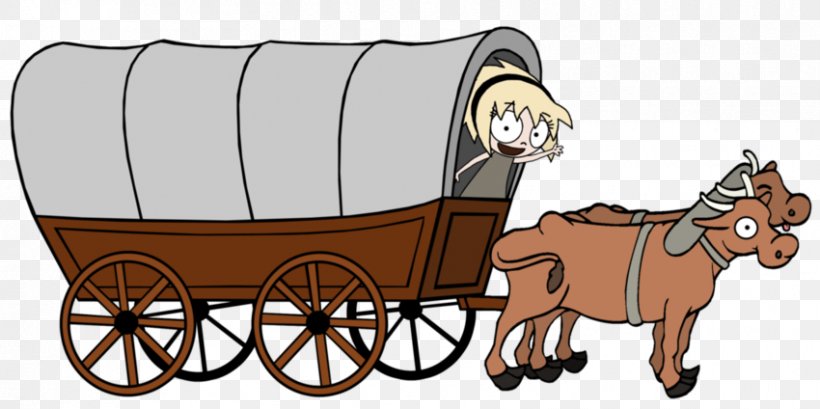 Ox-wagon Clip Art Ox-wagon Pony, PNG, 850x424px, Wagon, Bovine, Bullock Cart, Carriage, Cart Download Free