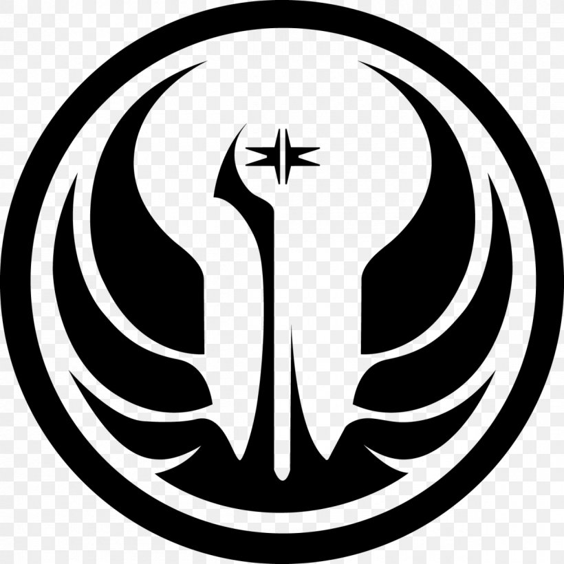 Star Wars: The Old Republic The New Jedi Order Star Wars: The Clone Wars Star Wars Jedi Knight: Jedi Academy, PNG, 1200x1200px, Star Wars The Old Republic, Area, Artwork, Black And White, Brand Download Free