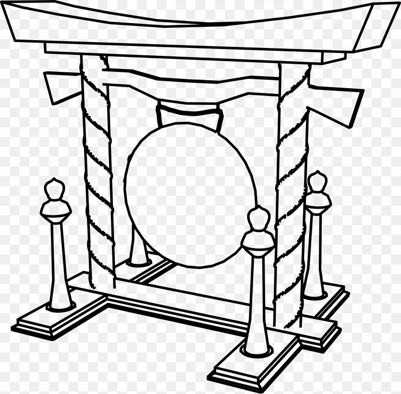 Drawing Religion Gong Christianity, PNG, 2400x2358px, Drawing, Area, Black And White, Buddhism, Christianity Download Free