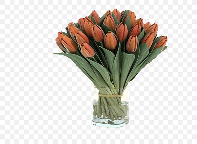 Tulip Flower Bouquet Floral Design Vase, PNG, 600x600px, 3d Computer Graphics, Tulip, Artificial Flower, Cut Flowers, Floral Design Download Free