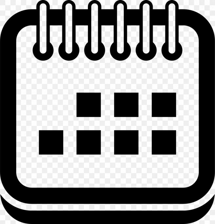 Calendar Date Symbol Clip Art, PNG, 940x980px, Calendar, Area, Black And White, Brand, Calendar Date Download Free