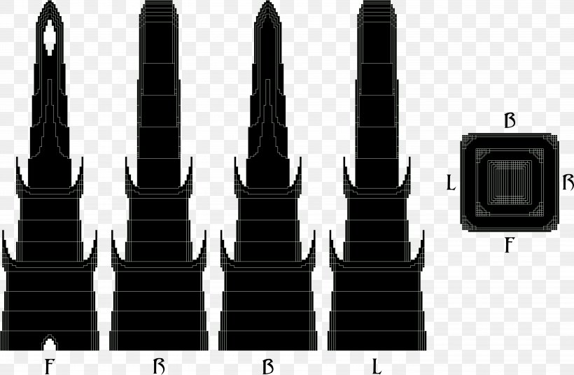 Minecraft Barad-dûr Schematic Diagram 索伦之眼, PNG, 5789x3787px, Minecraft, Avada Kedavra, Black And White, Deviantart, Diagram Download Free