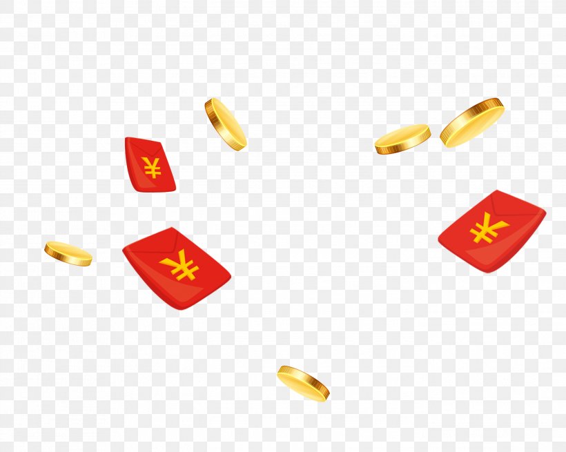 Red Envelope Download, PNG, 2742x2193px, Red Envelope, Designer, Flat Design, Gold, Gold Coin Download Free