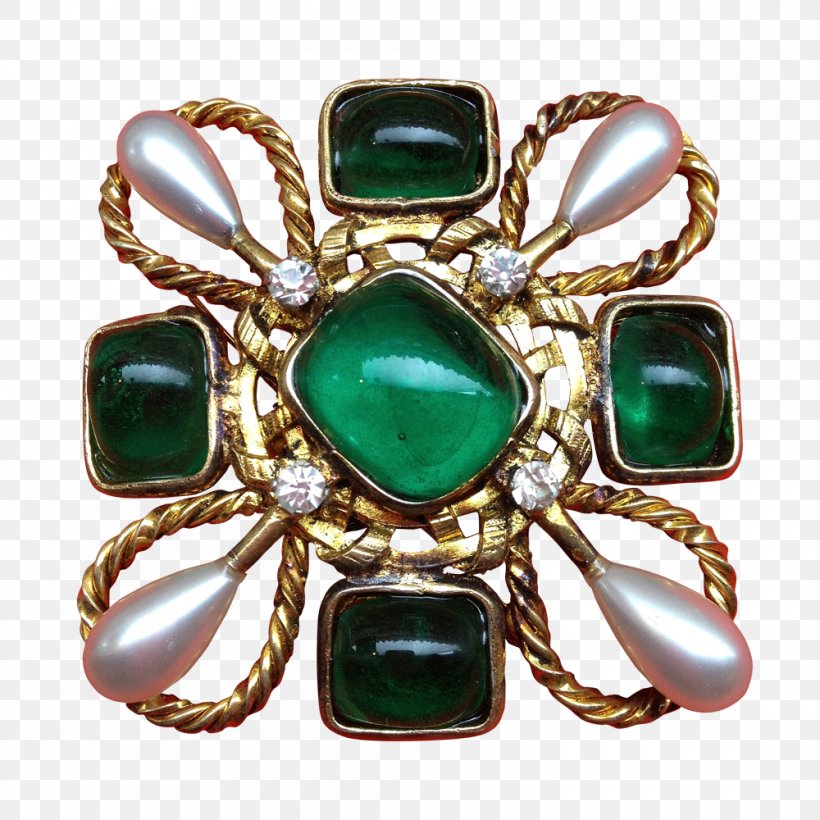 Emerald Chanel Brooch Jewellery Costume Jewelry, PNG, 1000x1000px, Emerald, Body Jewelry, Brooch, Cabochon, Chanel Download Free