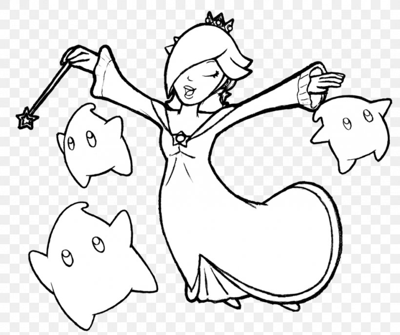 Rosalina Princess Peach Princess Daisy Mario Bros., PNG, 977x818px, Watercolor, Cartoon, Flower, Frame, Heart Download Free