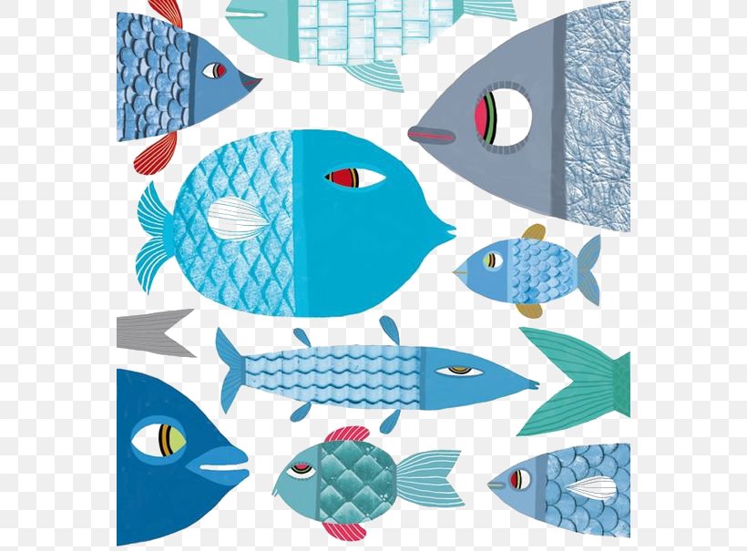Fish Illustration, PNG, 564x605px, Fish, Art, Blue, Creativity, Designer Download Free