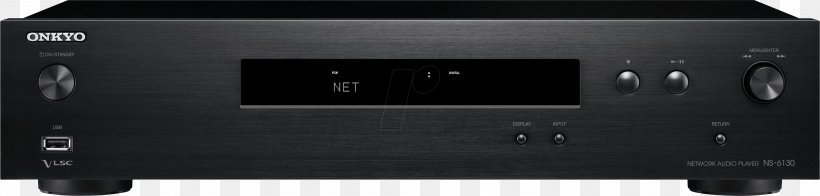Onkyo Hi-Res Network Audio Player (NS-6130) Electronics Radio Receiver, PNG, 2999x719px, Audio, Airplay, Amplifier, Audio Equipment, Audio Receiver Download Free