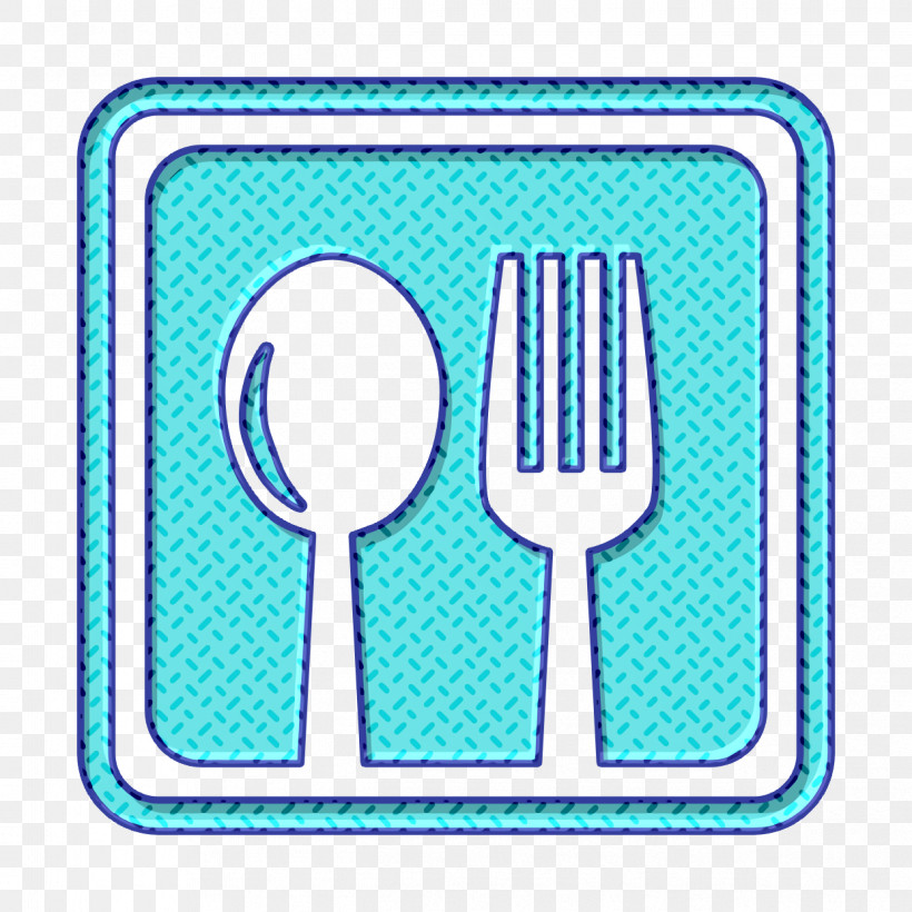 Restaurant Cutlery Symbol In A Square Icon Kitchen Icon Spoon Icon, PNG, 1244x1244px, Kitchen Icon, Cartoon, Email, Emoji, Interface Icon Download Free