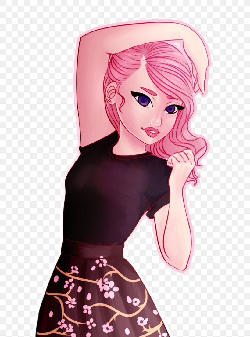 Barbie Brown Hair Cartoon Character, PNG, 724x1104px, Watercolor, Cartoon, Flower, Frame, Heart Download Free