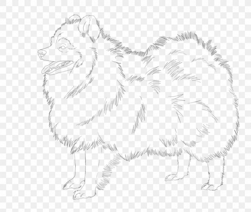 Dog Breed German Spitz Japanese Spitz Line Art Sketch, PNG, 900x759px, Dog Breed, Art, Artwork, Black And White, Breed Download Free