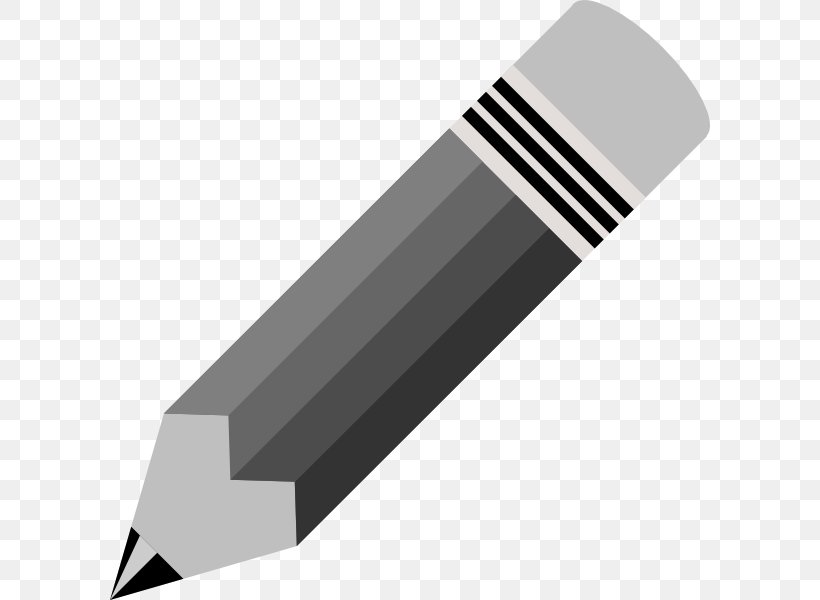 Pencil Black And White Clip Art, PNG, 600x600px, Pencil, Black, Black And White, Colored Pencil, Free Content Download Free