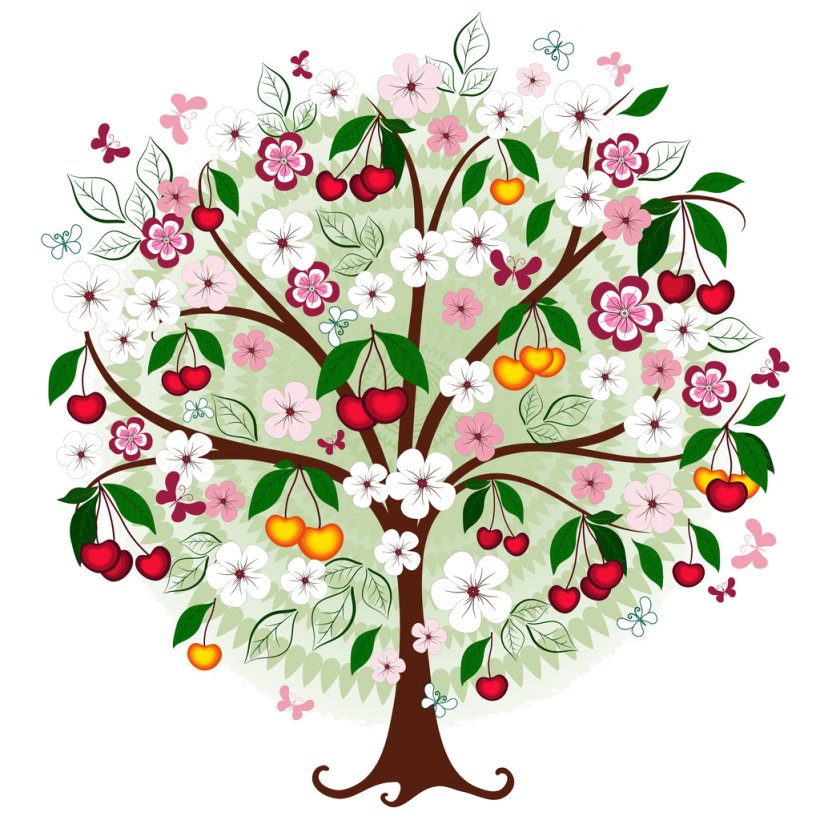 Tree Of Life Drawing Flower Painting, PNG, 1024x1024px, Tree, Art, Branch, Cut Flowers, Drawing Download Free