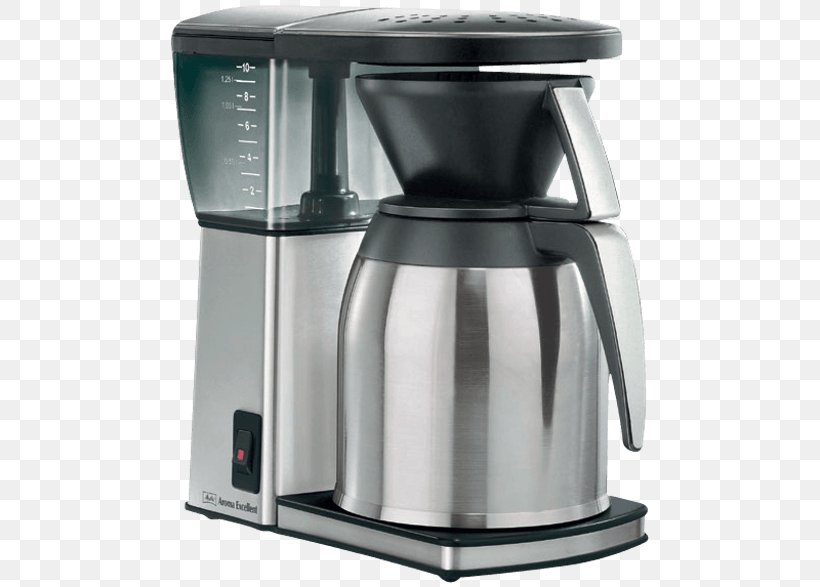Coffeemaker Espresso Melitta Aroma Signature Deluxe Coffee Filter Machine, Black And Stainless Steel, PNG, 786x587px, Coffee, Blender, Brewed Coffee, Coffeemaker, Drip Coffee Maker Download Free