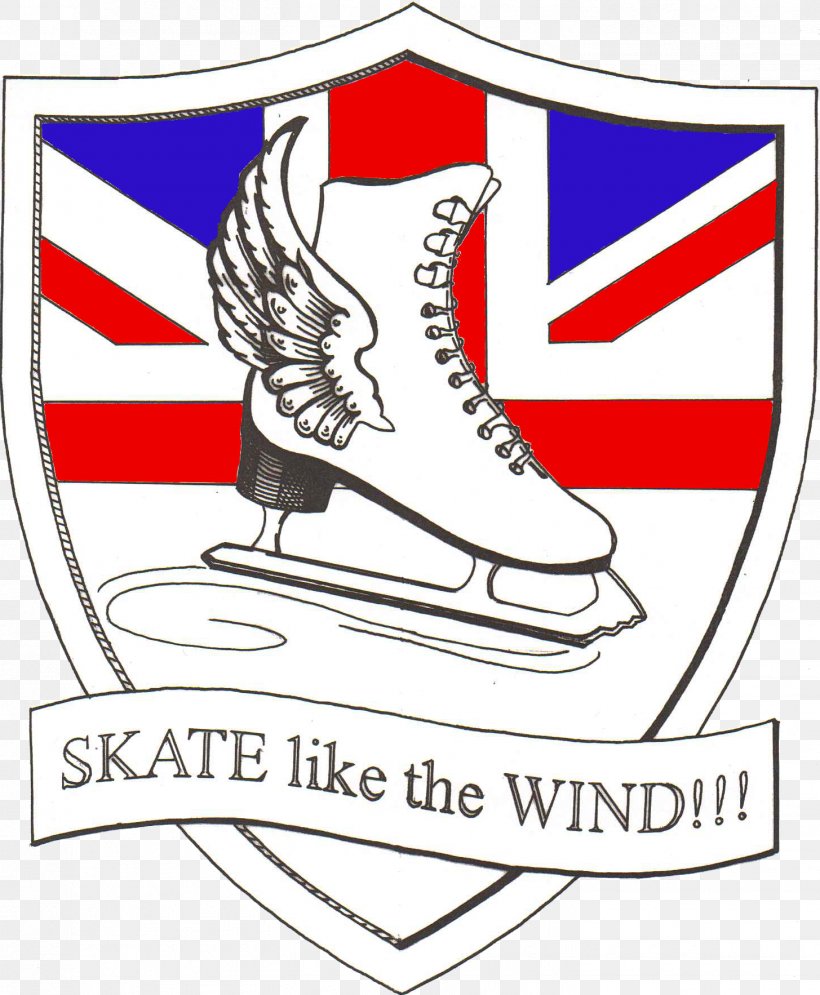 Skate Like The Wind Ice Skating Shoe Clip Art, PNG, 1455x1766px, Ice Skating, Area, Art, Artwork, Black And White Download Free
