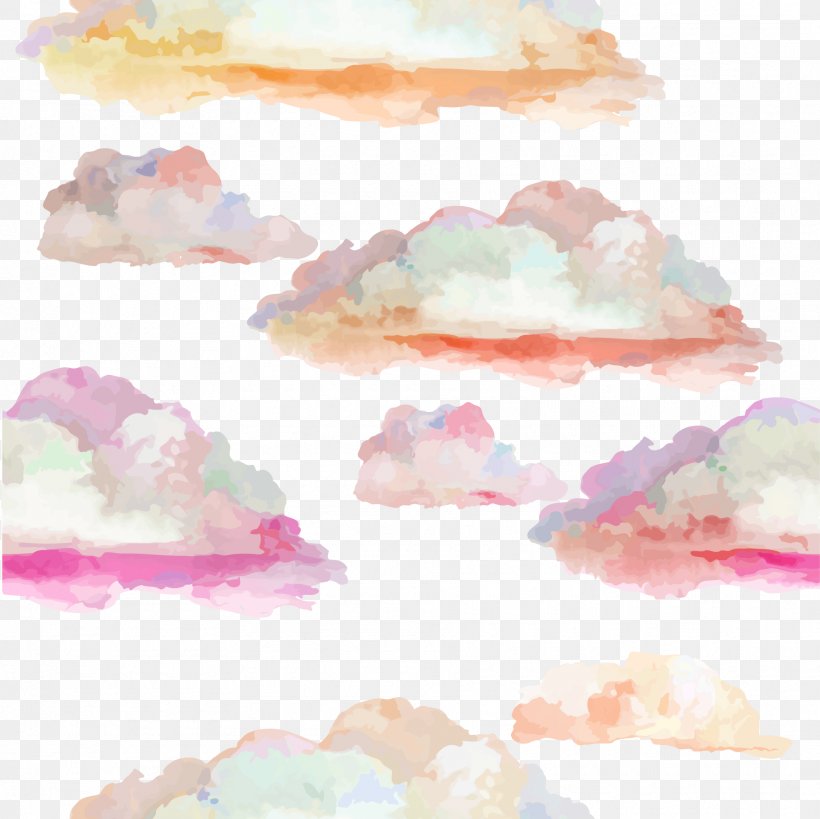 Cloudscape Photography Watercolor Painting, PNG, 1815x1813px, Creative Watercolor, Art, Brush, Cloud, Drawing Download Free