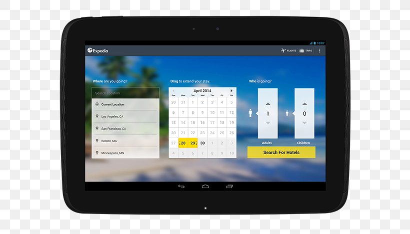 Expedia Hotel Flight Airline Ticket Travel, PNG, 650x469px, Expedia, Airline Ticket, Android, Brand, Computer Download Free