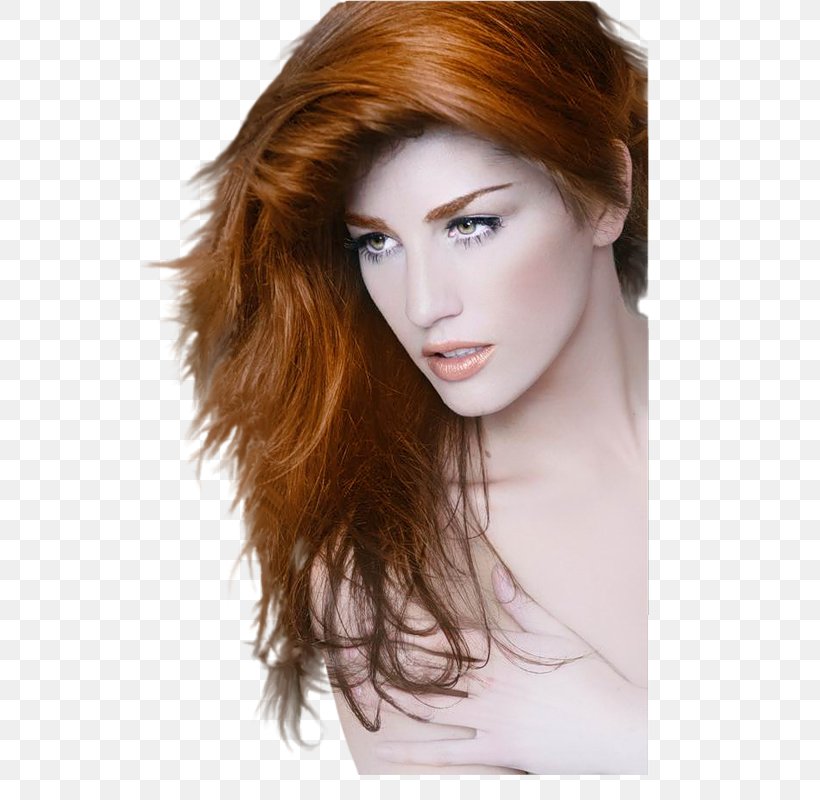 Layered Hair Woman Hair Coloring Eye, PNG, 544x800px, Red Hair, Bangs, Beauty, Black Hair, Brown Hair Download Free