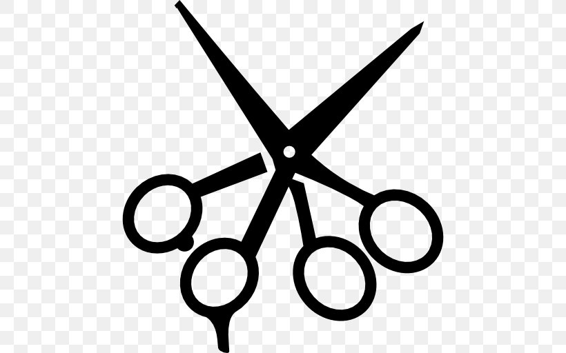 Scissors, PNG, 512x512px, Haircutting Shears, Barber, Black And White, Hairdresser, Scissors Download Free