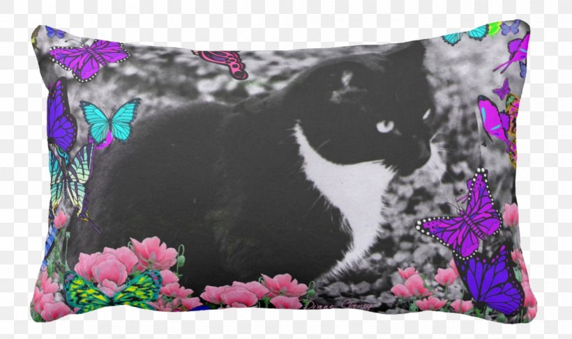 Throw Pillows Cat Cushion Tuxedo, PNG, 1726x1026px, Throw Pillows, Art, Bathroom, Cat, Clock Download Free