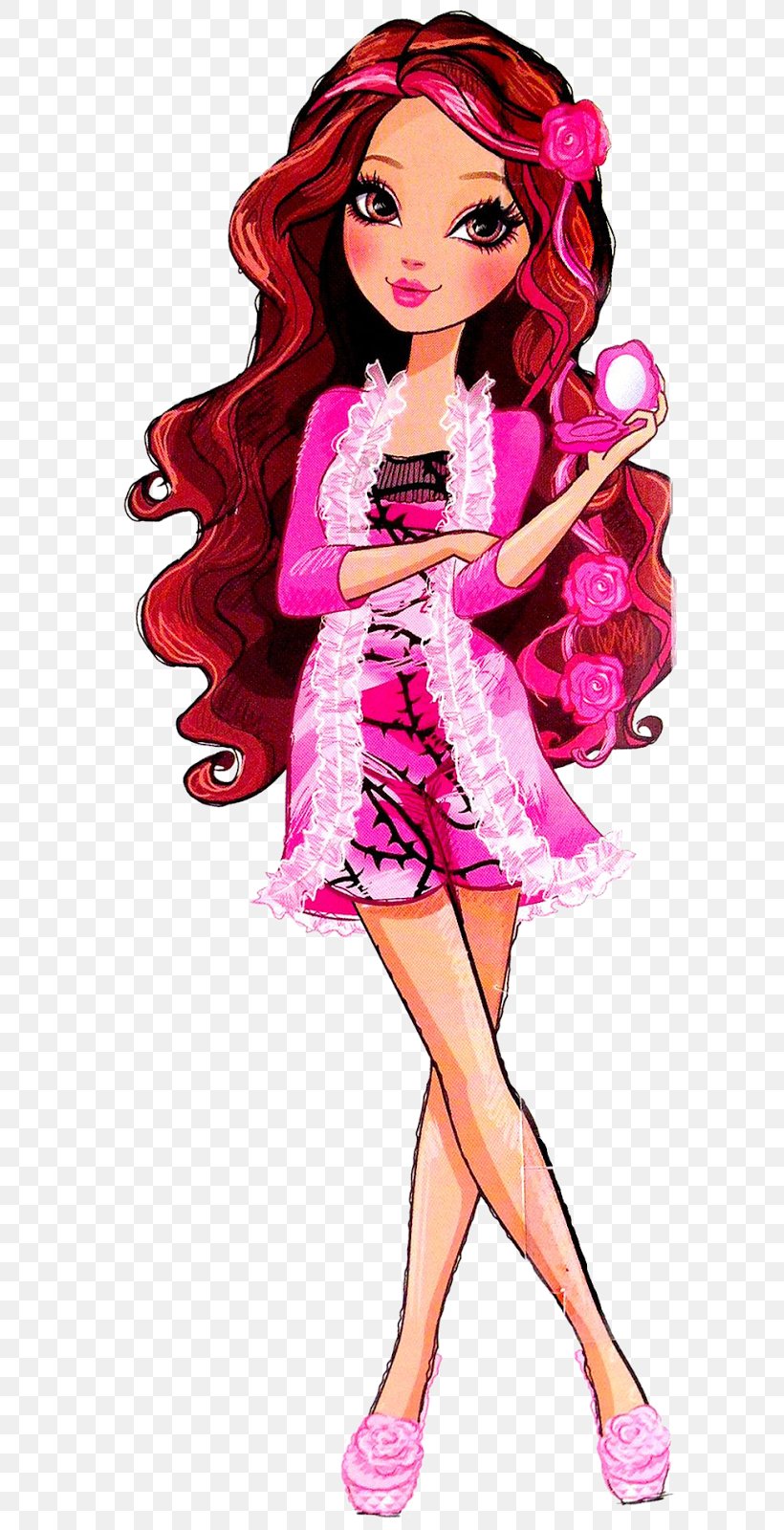 Ever After High Doll Work Of Art Drawing, PNG, 596x1600px, Watercolor, Cartoon, Flower, Frame, Heart Download Free