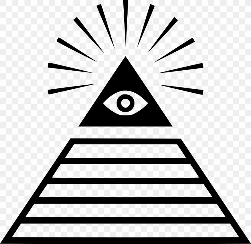 Eye Of Providence Pyramid Clip Art, PNG, 980x954px, Eye Of Providence, Area, Black, Black And White, Brand Download Free