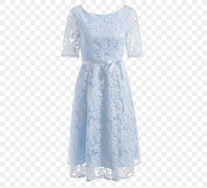 Blue Cocktail Dress Lace Clothing, PNG, 558x744px, Blue, Baby Blue, Backless Dress, Bridal Party Dress, Clothing Download Free