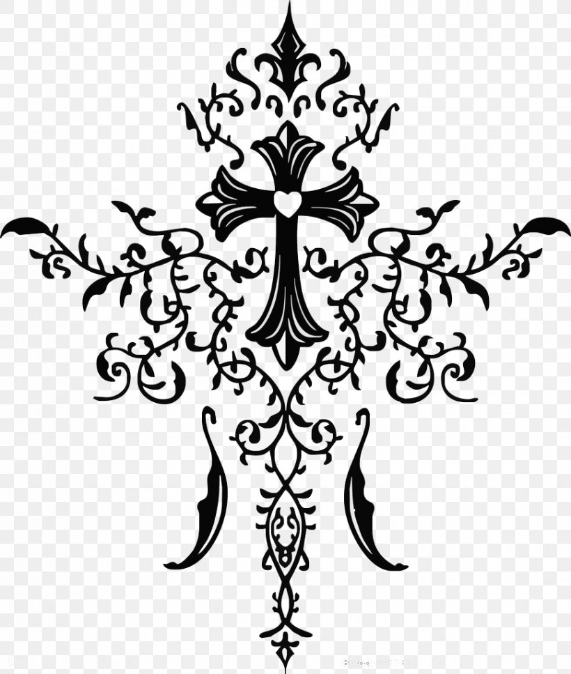 Christian Cross Crucifixion, PNG, 868x1024px, Chrome Hearts, Black, Black And White, Christian Cross, Christianity Download Free