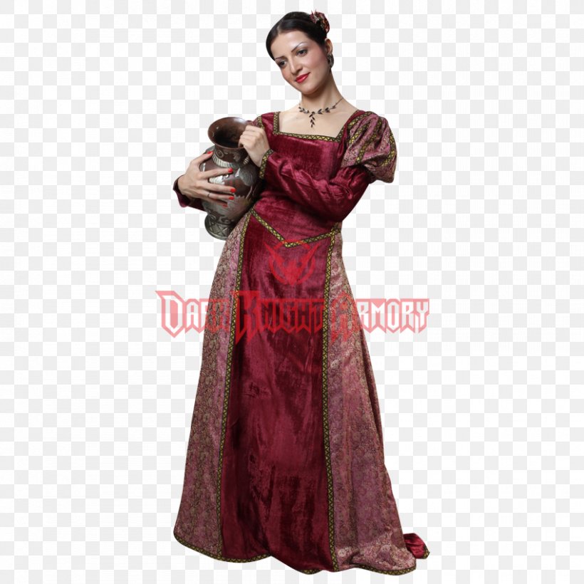 Gown Wedding Dress English Medieval Clothing, PNG, 850x850px, Gown, Clothing, Costume, Costume Design, Dress Download Free