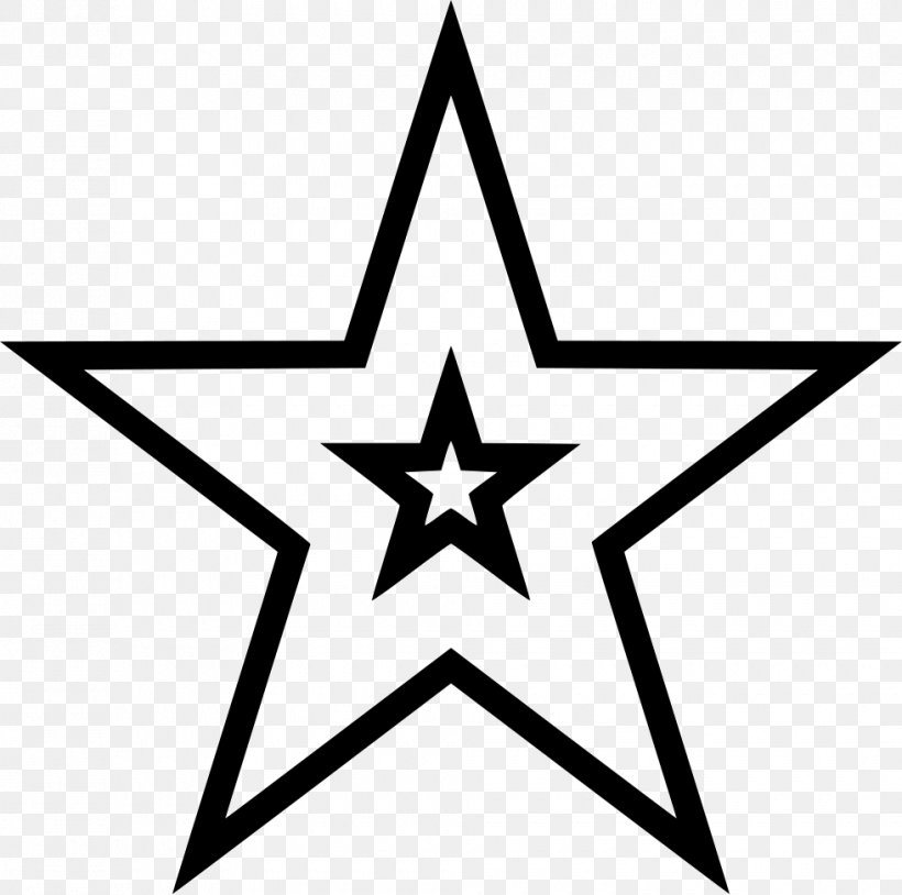 Five-pointed Star Shape, PNG, 980x973px, Star, Area, Black, Black And White, Fivepointed Star Download Free