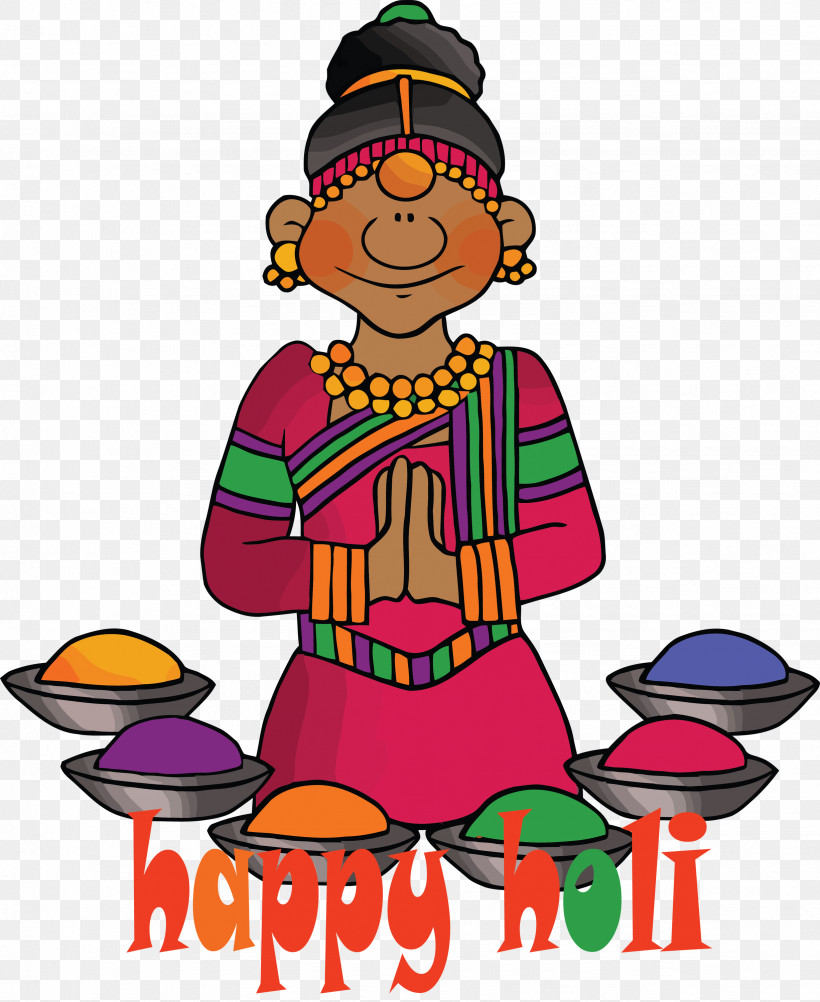 Happy Holi Holi Colorful, PNG, 2454x3000px, Happy Holi, Cartoon, Colorful, Festival, Holi Download Free