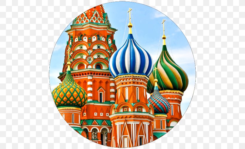 Saint Basil's Cathedral Church Russian Architecture Cathedral Square, Moscow, PNG, 500x500px, Cathedral, Basil Fool For Christ, Building, Byzantine Architecture, Christmas Ornament Download Free