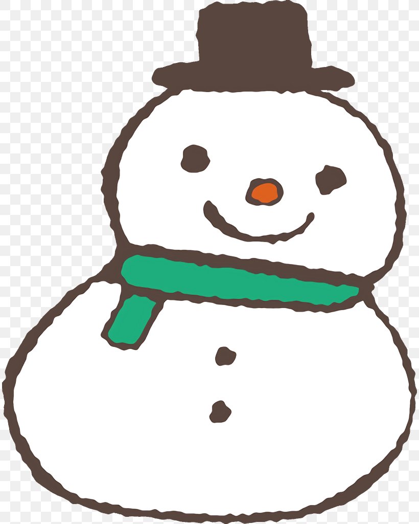 Snowman, PNG, 812x1024px, Snowman, Cartoon, Fictional Character, Green, Smile Download Free