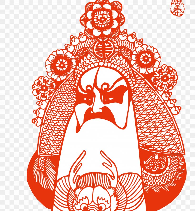 The Orphan Of Zhao Budaya Tionghoa Chinese Paper Cutting Peking Opera, PNG, 4978x5385px, Watercolor, Cartoon, Flower, Frame, Heart Download Free