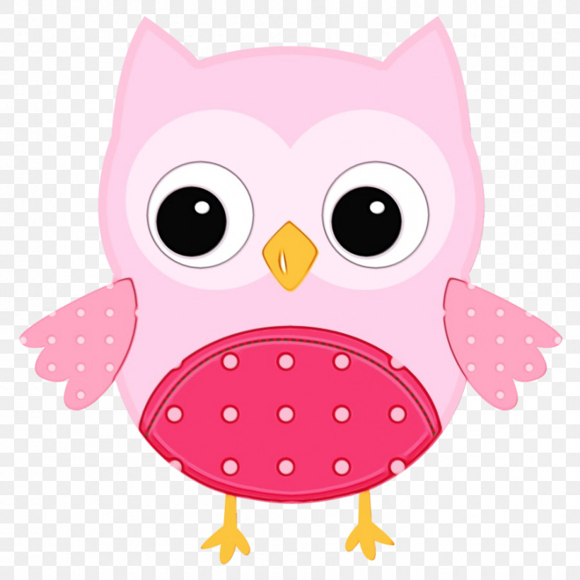 Polka Dot, PNG, 900x900px, Watercolor, Bird, Bird Of Prey, Cartoon, Owl Download Free