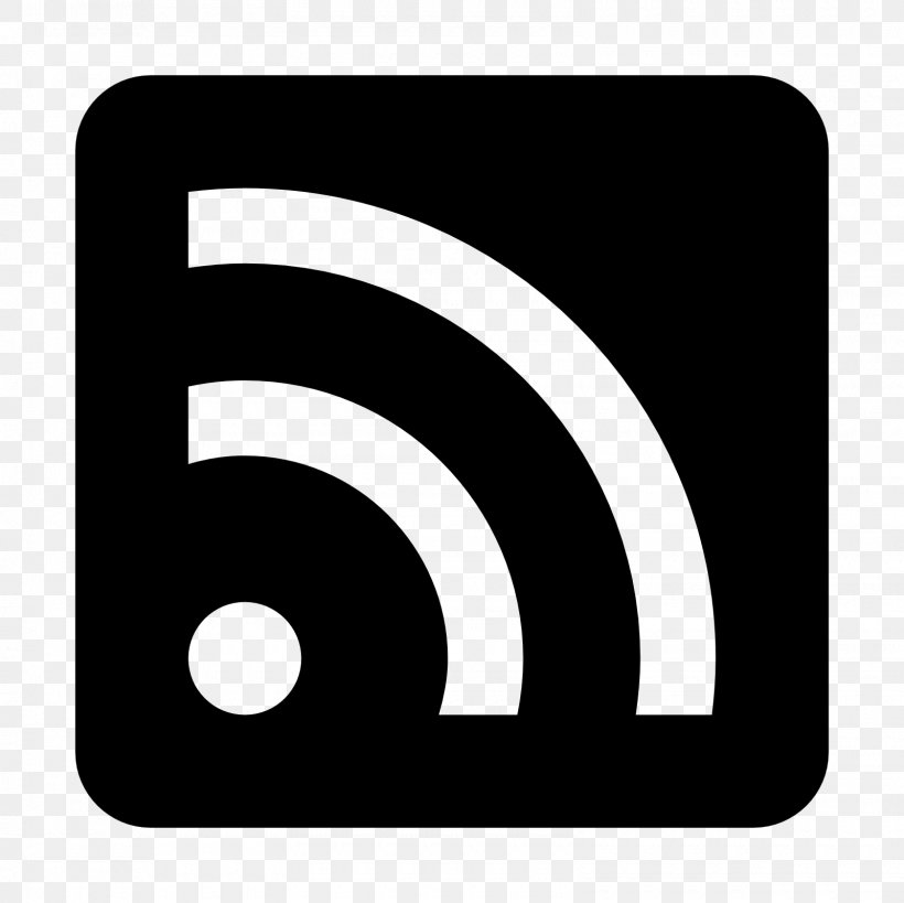 RSS Web Feed News Aggregator, PNG, 1600x1600px, Rss, Black, Black And White, Blog, Brand Download Free