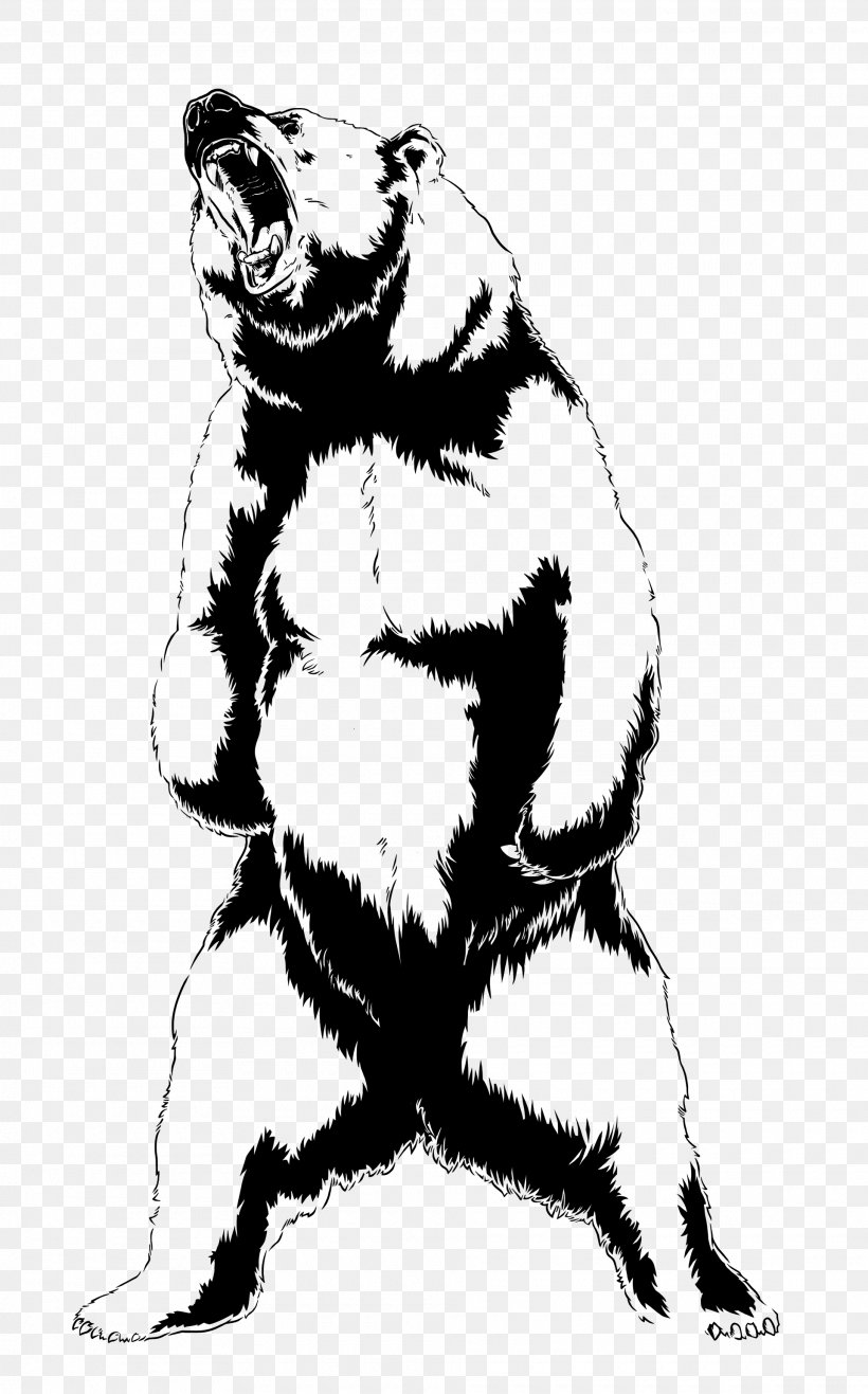 Bear Roar Drawing Art, PNG, 1920x3086px, Bear, Animal, Art, Black And White, Canidae Download Free