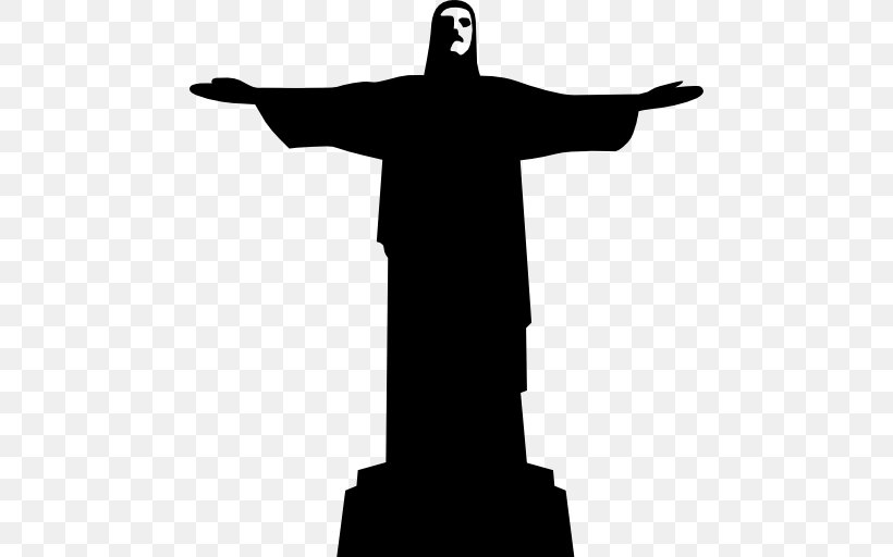 Christ The Redeemer Corcovado Statue, PNG, 512x512px, Christ The Redeemer, Artwork, Black And White, Brazil, Christian Cross Download Free