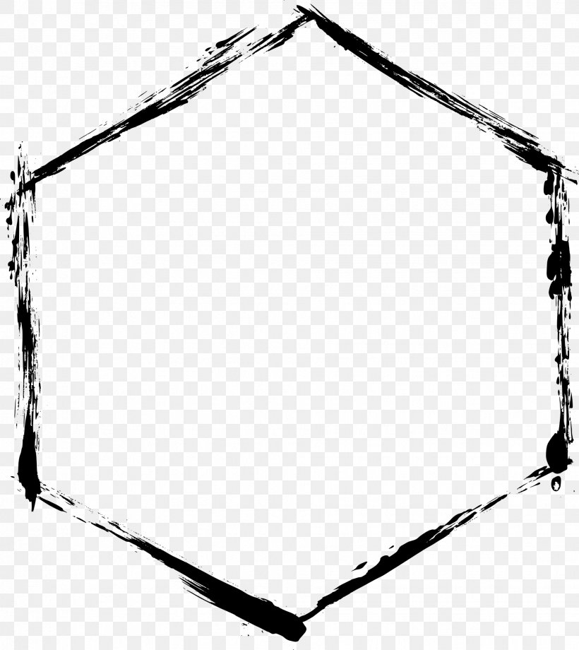 Hexagon Clip Art, PNG, 1939x2176px, Hexagon, Area, Black, Black And White, Branch Download Free