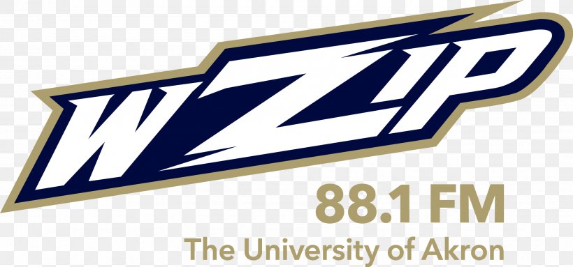 University Of Akron WZIP Akron Zips Campus Radio, PNG, 2576x1205px, University Of Akron, Akron, Akron Zips, Brand, Broadcasting Download Free