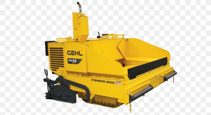 Paver Machine Asphalt Concrete Gehl Company Bulldozer, PNG, 595x450px, Paver, Asphalt, Asphalt Concrete, Bulldozer, Compact Excavator Download Free